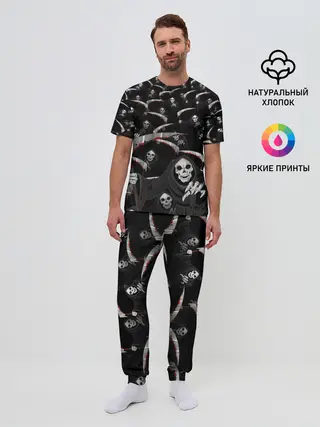 Мужская пижама с брюками / Жнецы идут