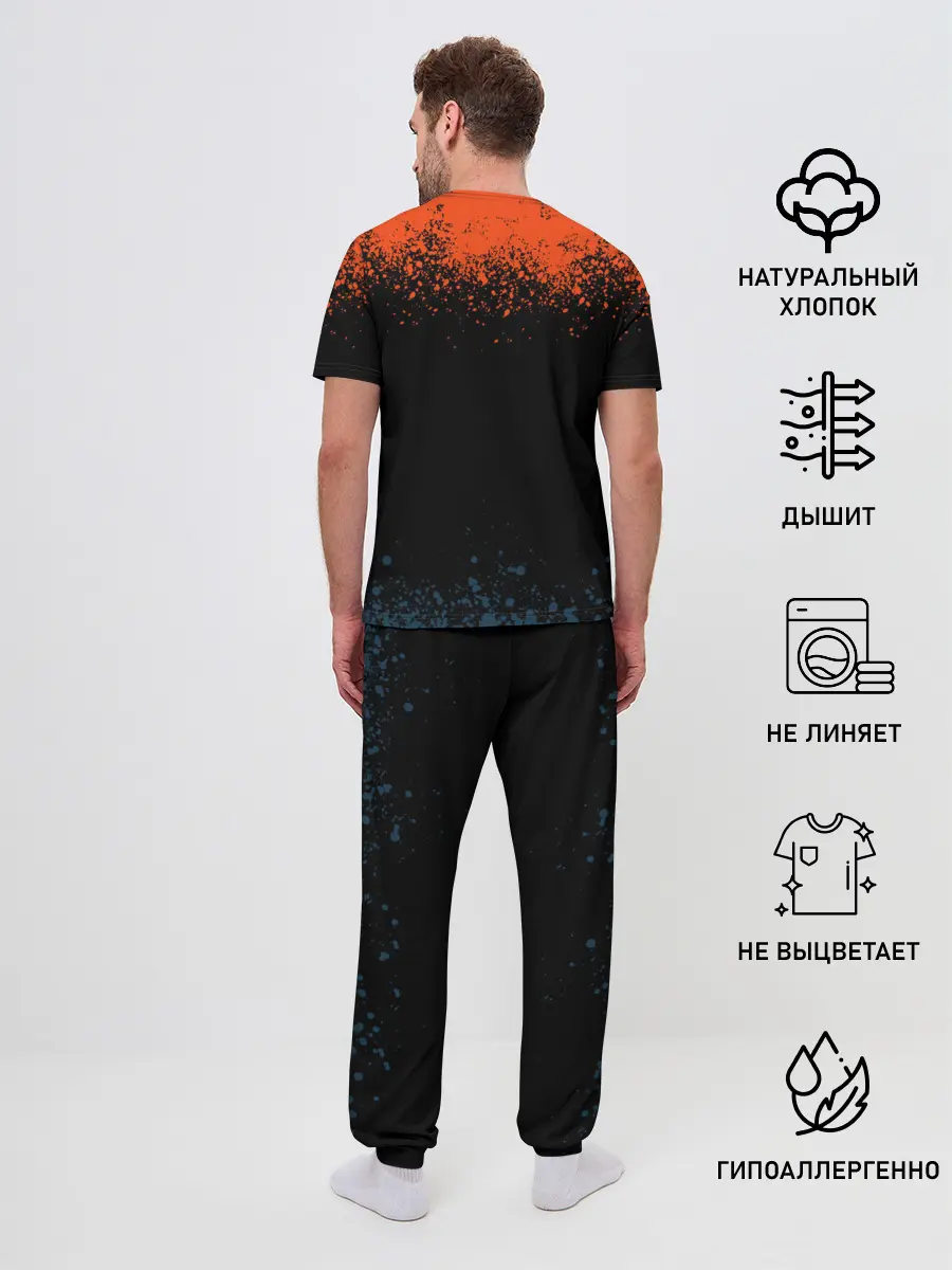 Мужская пижама с брюками / ПУГАЛО ИЗ ТЫКВЫ | HALLOWEEN