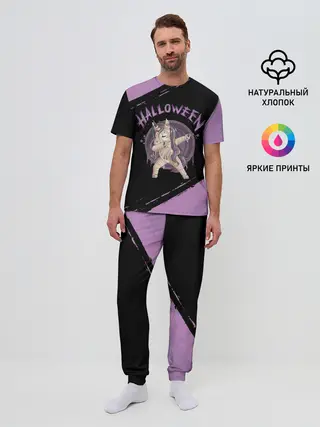 Мужская пижама с брюками / Dab Unicorn Halloween