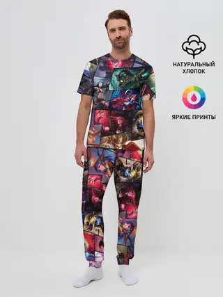 Мужская пижама с брюками / Лига Легенд, чемпионы