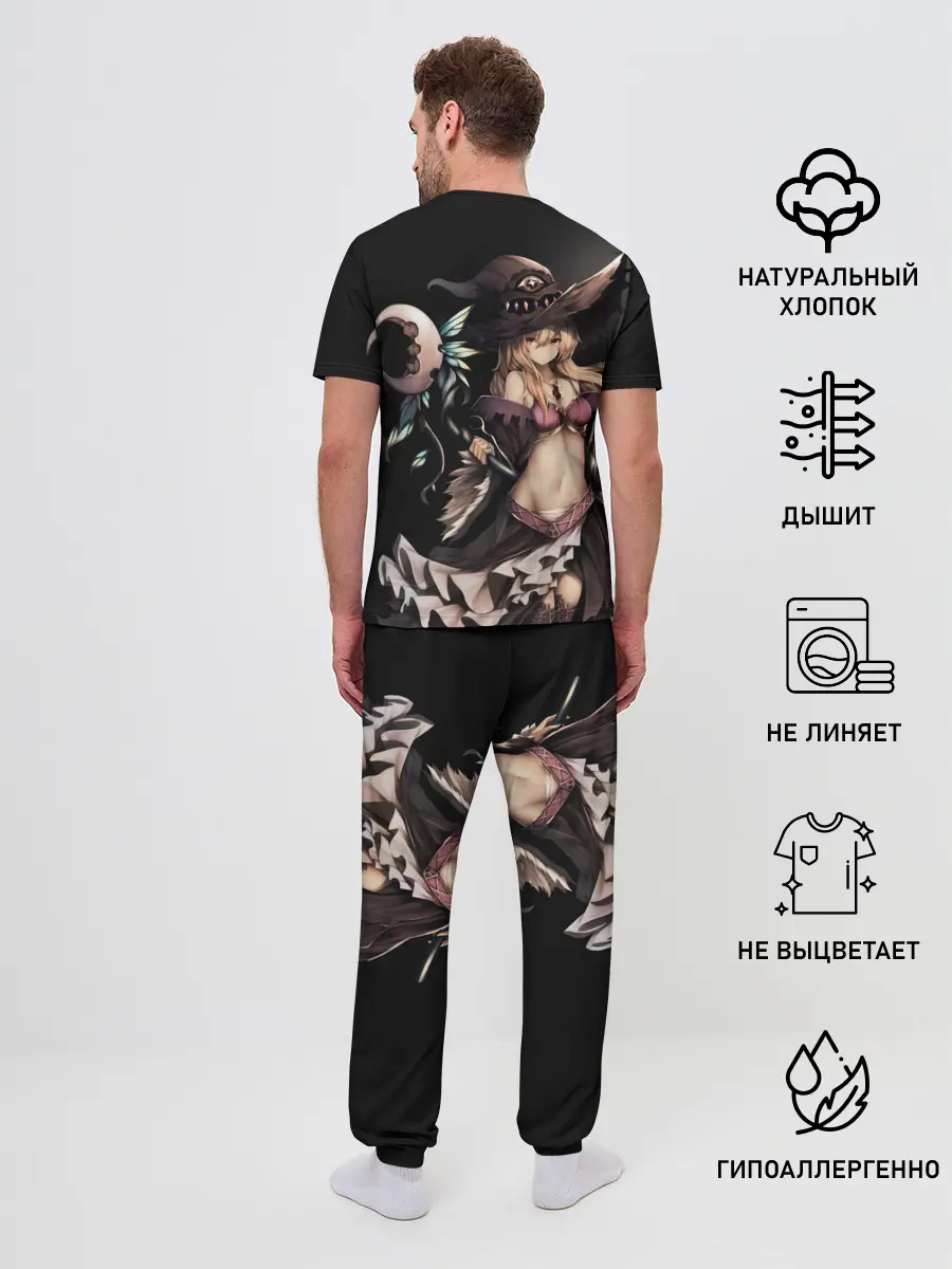 Мужская пижама с брюками / Секси ведьма блондинка