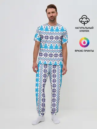 Мужская пижама с брюками / Сибирская зима 2022