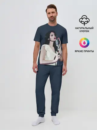 Мужская пижама с брюками / Лана с микрофоном