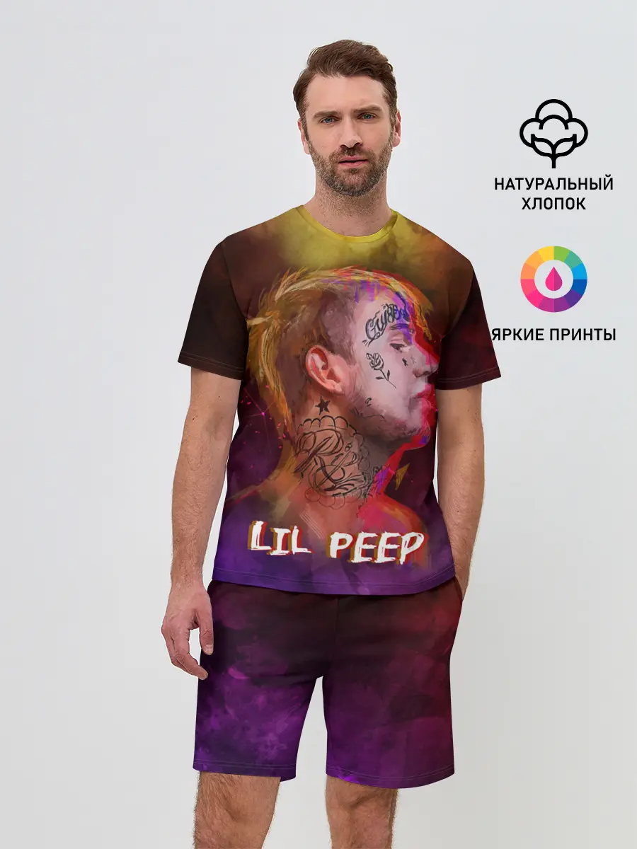Мужской костюм с шортами / Lil Peep ART