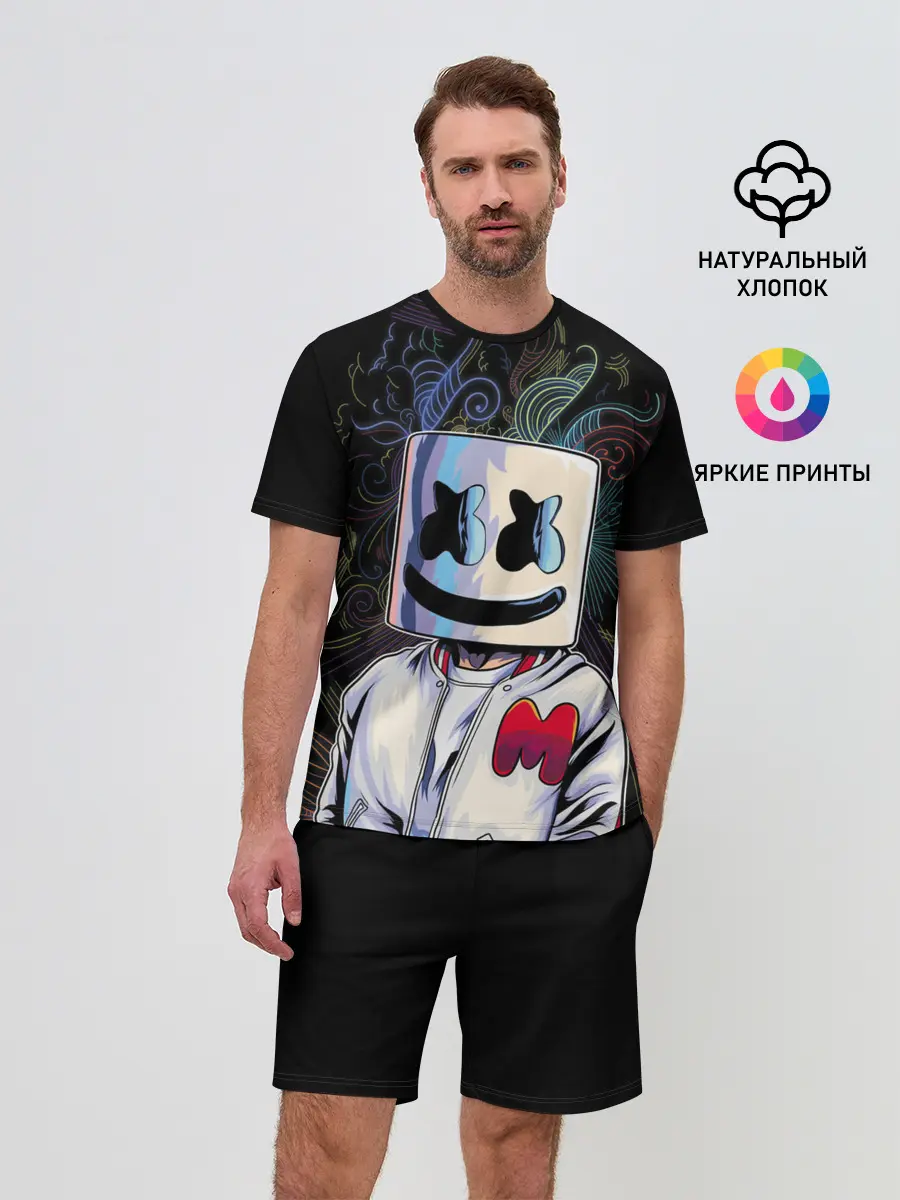 Мужской костюм с шортами / M