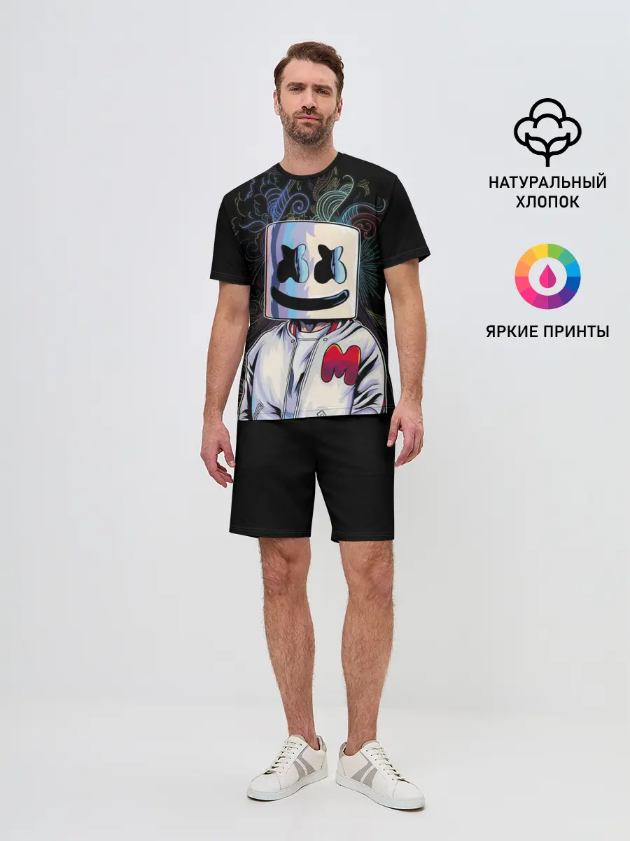 Мужской костюм с шортами / M