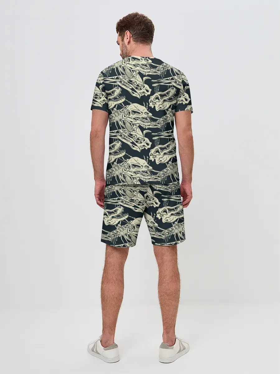 Мужской костюм с шортами / Черепа динозавров
