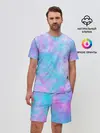 Мужской костюм с шортами / Мрамор Tie Dye