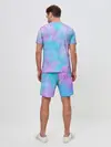 Мужской костюм с шортами / Мрамор Tie Dye