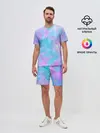 Мужской костюм с шортами / Мрамор Tie Dye