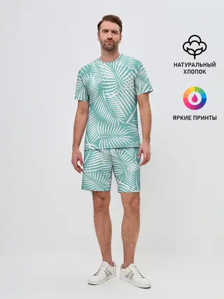 Мужской костюм с шортами / Листья Пальмы