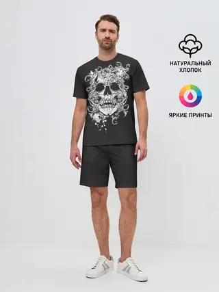 Мужской костюм с шортами / Череп