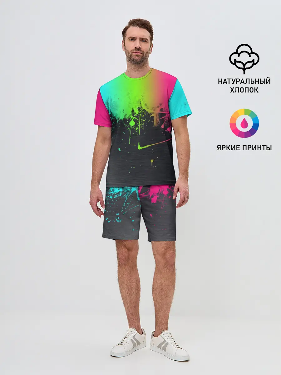 Мужской костюм с шортами / Фосфор