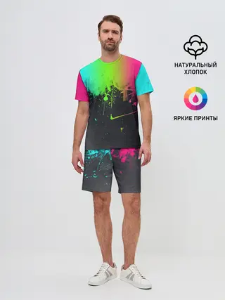 Мужской костюм с шортами / Фосфор