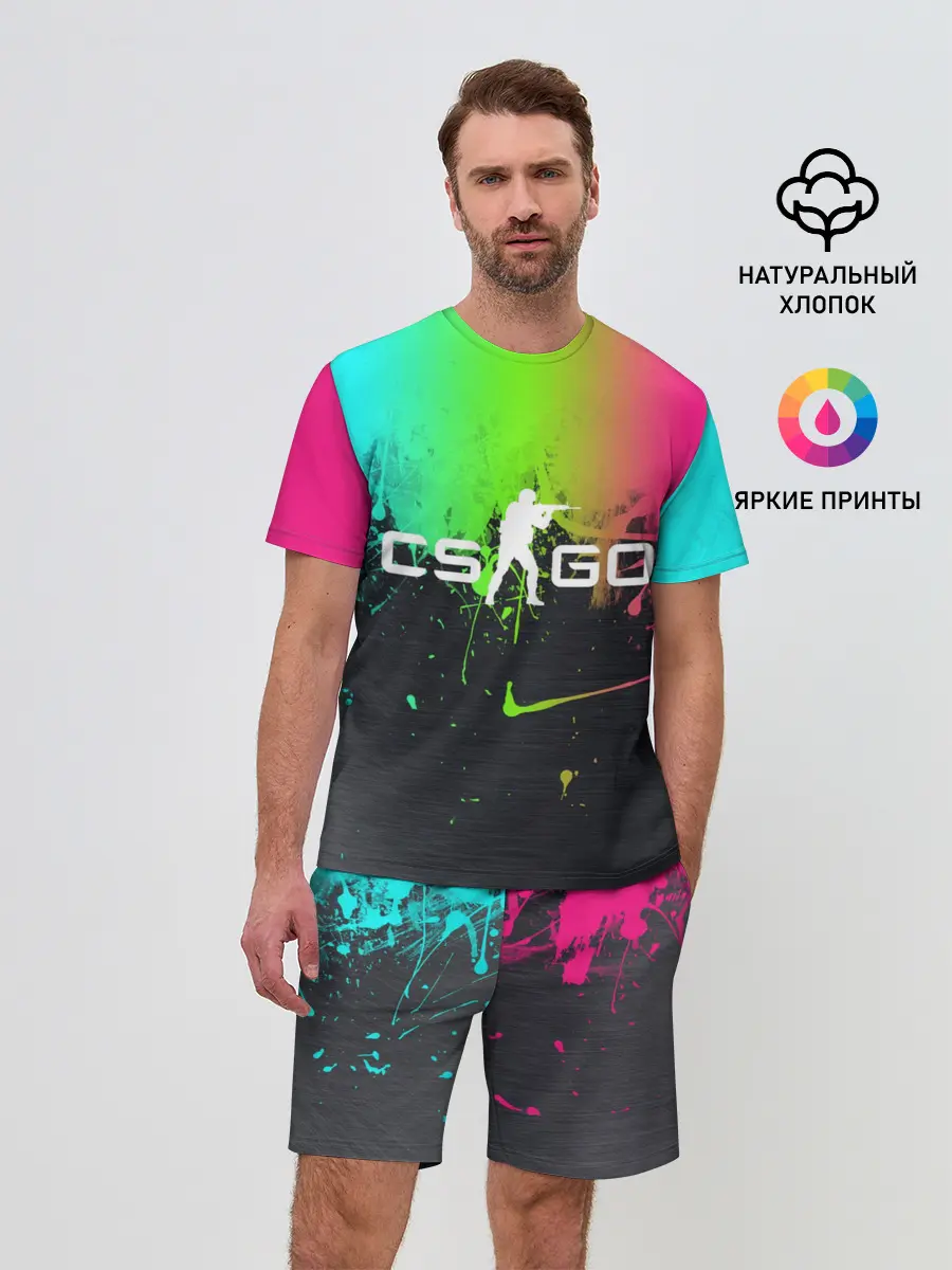Мужской костюм с шортами / Фосфор CS:Go