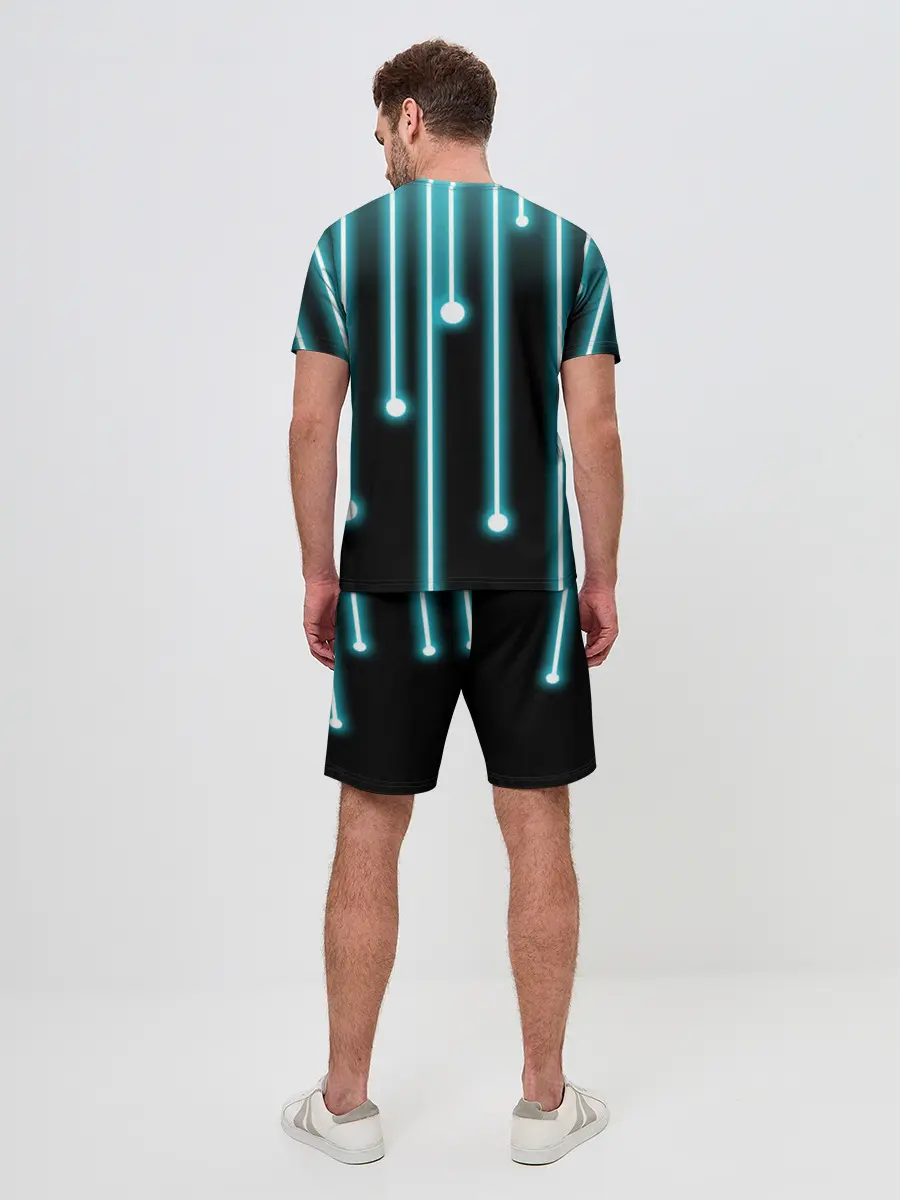 Мужской костюм с шортами / Неон