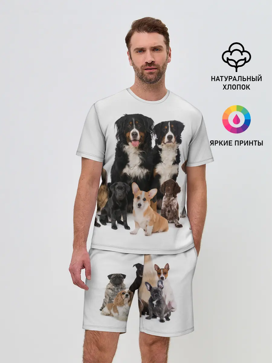 Мужской костюм с шортами / Породистые собаки