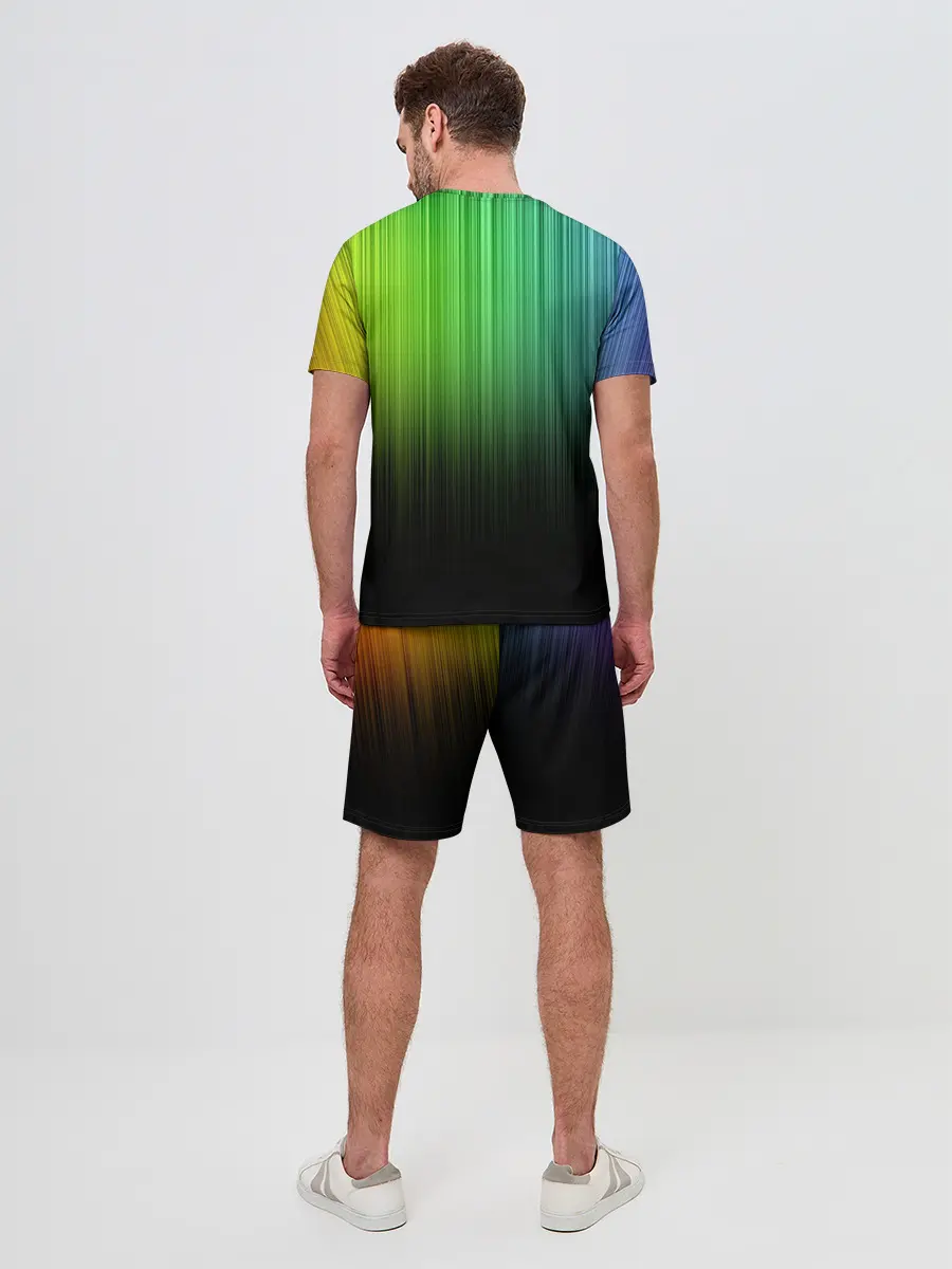 Мужской костюм с шортами / Неоновый Свет