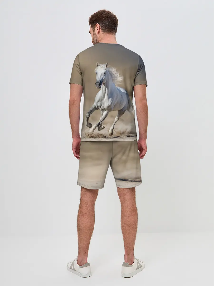 Мужской костюм с шортами / Белый конь