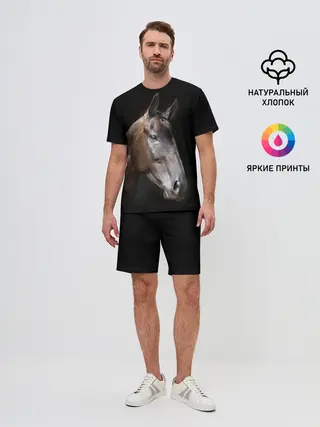Мужской костюм с шортами / Лошадь