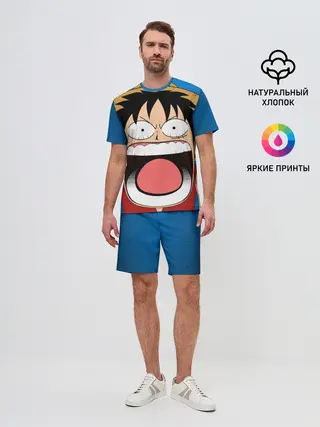 Мужской костюм с шортами / Луффи - Чё??!!