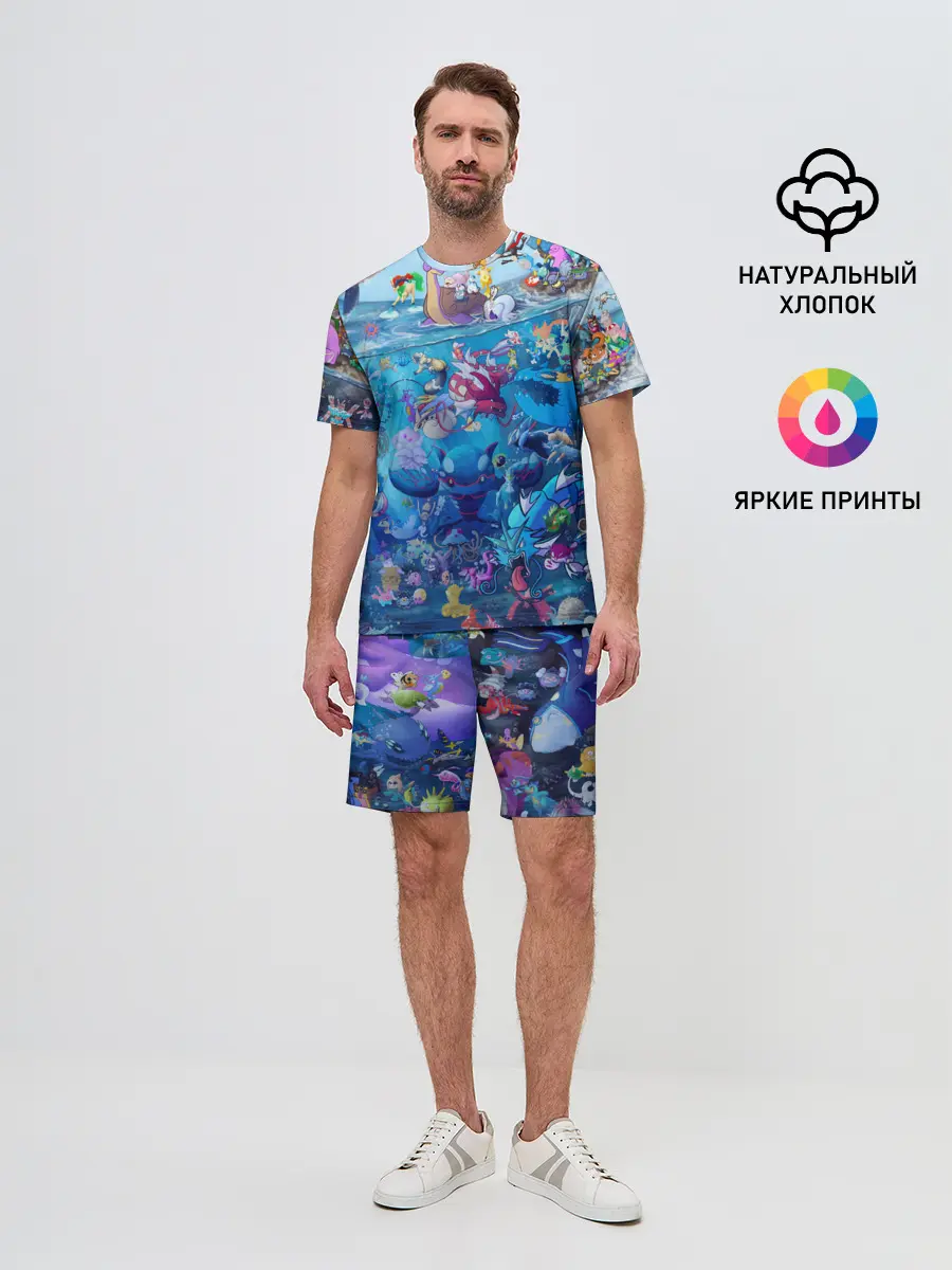 Мужской костюм с шортами / Покемон 2000