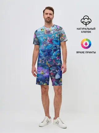 Мужской костюм с шортами / Покемон 2000