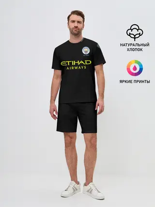 Мужской костюм с шортами / Manchester City away 19-20