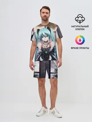 Мужской костюм с шортами / Мику Хацунэ