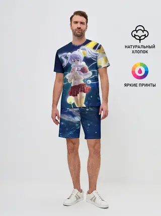 Мужской костюм с шортами / Зайчик и Хацуне Мику