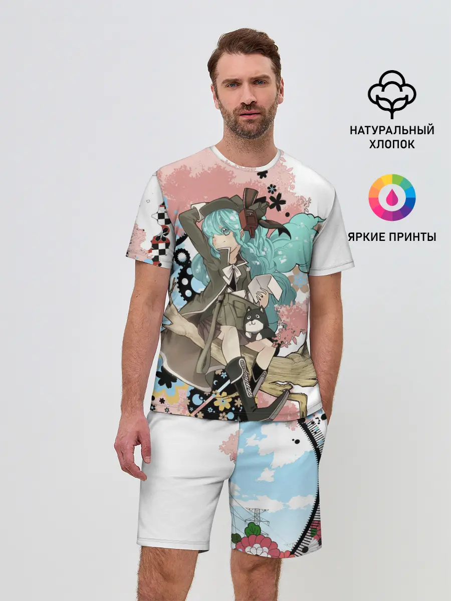 Мужской костюм с шортами / Мику Хацунэ