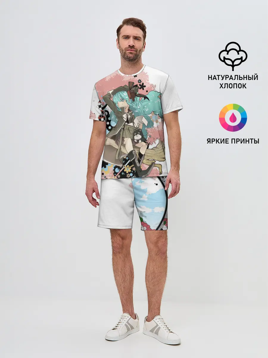 Мужской костюм с шортами / Мику Хацунэ