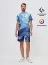 Мужской костюм с шортами / абстракция