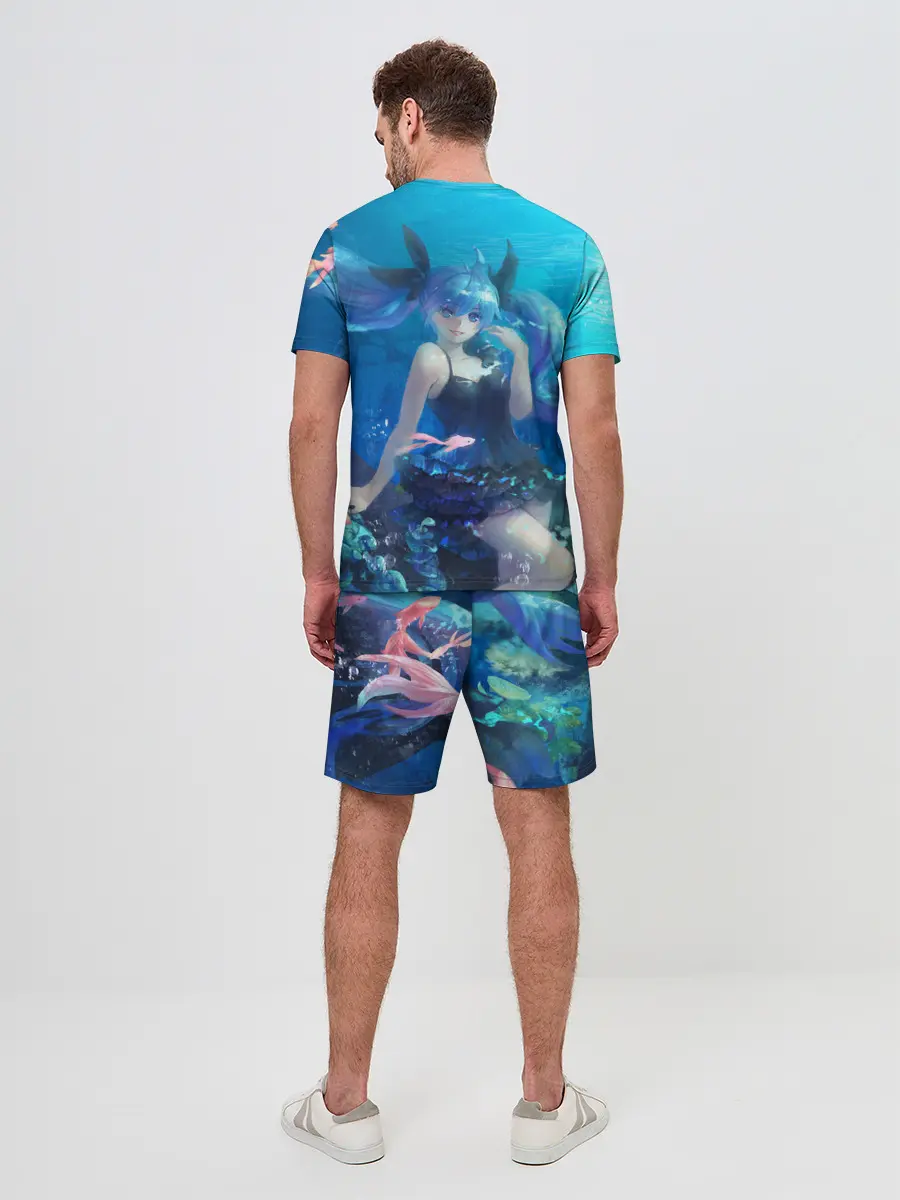 Мужской костюм с шортами / Подводная Хацуне Мику