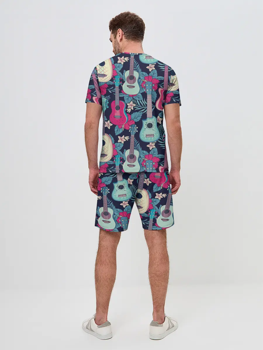Мужской костюм с шортами / Укулеле фруктовые