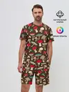 Мужской костюм с шортами / Грибы