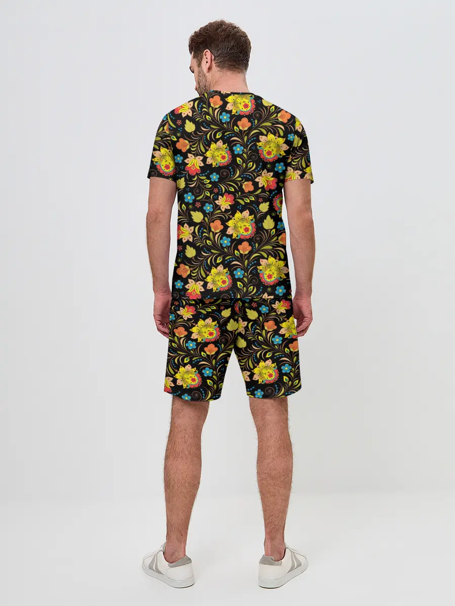 Мужской костюм с шортами / Хохлома