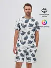 Мужской костюм с шортами / Голуби