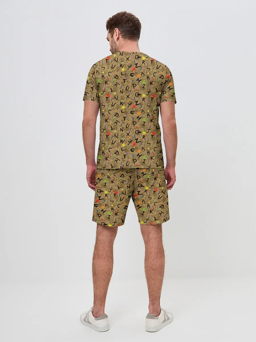 Мужской костюм с шортами / STRANGER THINGS PATTERN