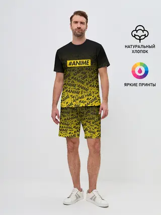 Мужской костюм с шортами / ANIME pattern