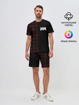 Мужской костюм с шортами / DOOM - Руны