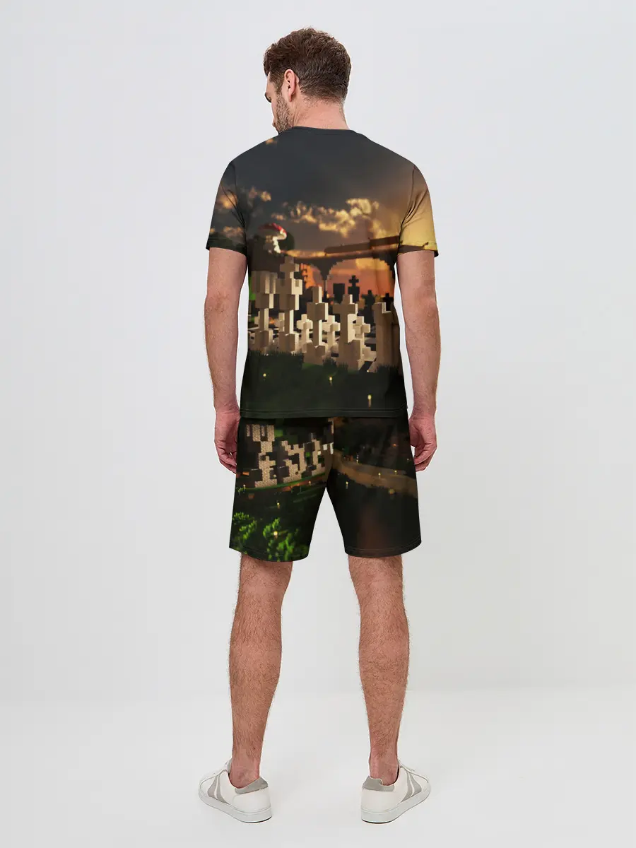 Мужской костюм с шортами / MINECRAFT