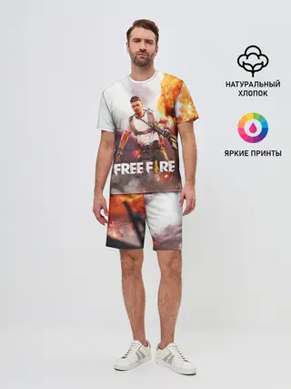 Мужской костюм с шортами / FREE FIRE