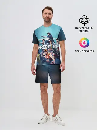 Мужской костюм с шортами / FREE FIRE