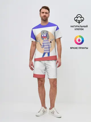 Мужской костюм с шортами / CountryHumans - Россия