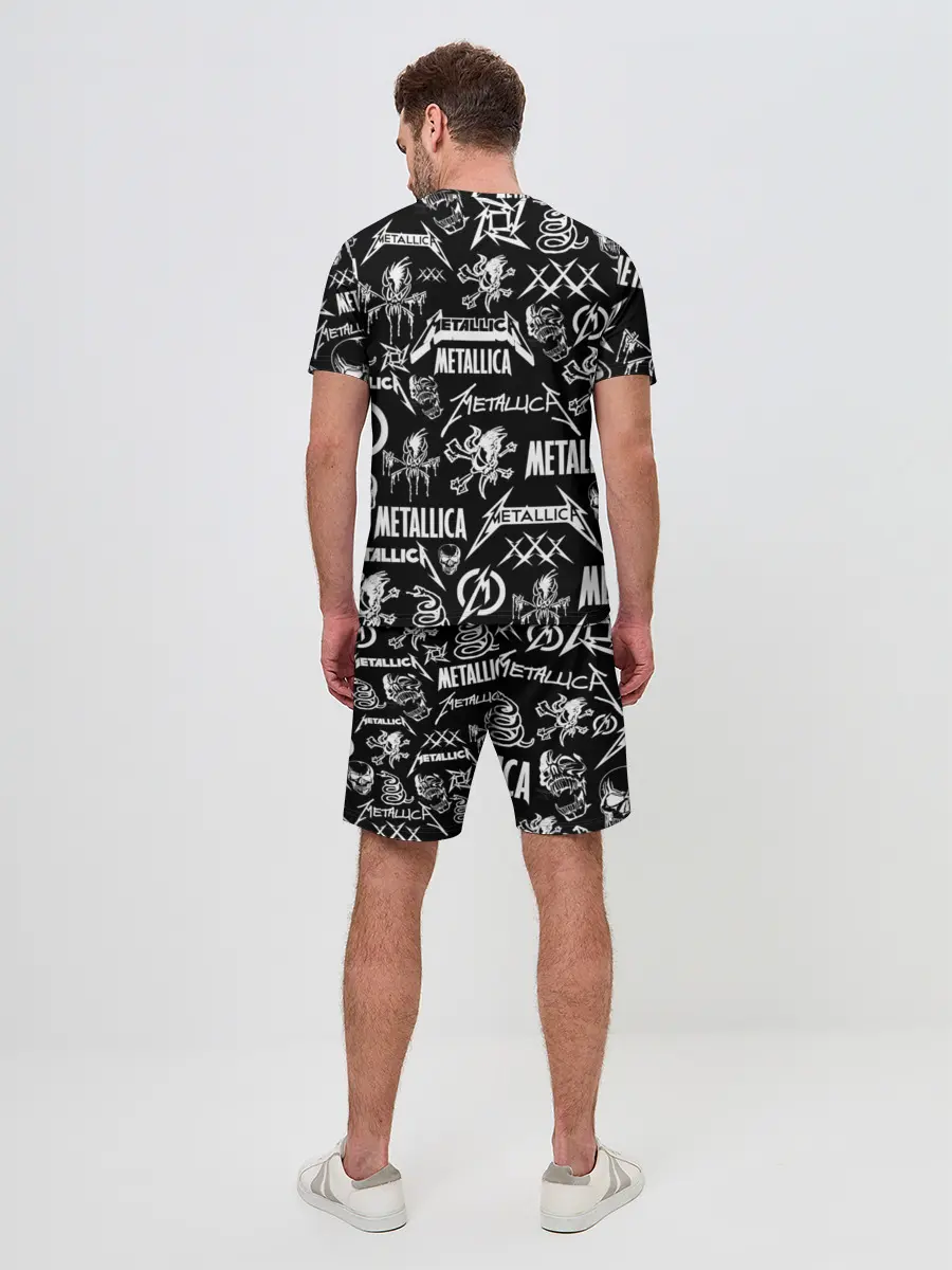 Мужской костюм с шортами / METALLICA LOGOBOMBING