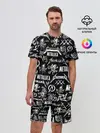 Мужской костюм с шортами / METALLICA LOGOBOMBING