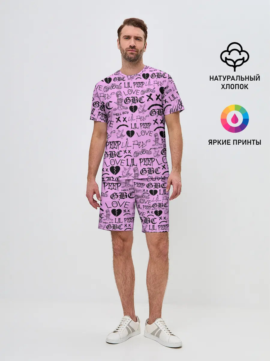 Мужской костюм с шортами / LIL PEEP LOGOBOMBING