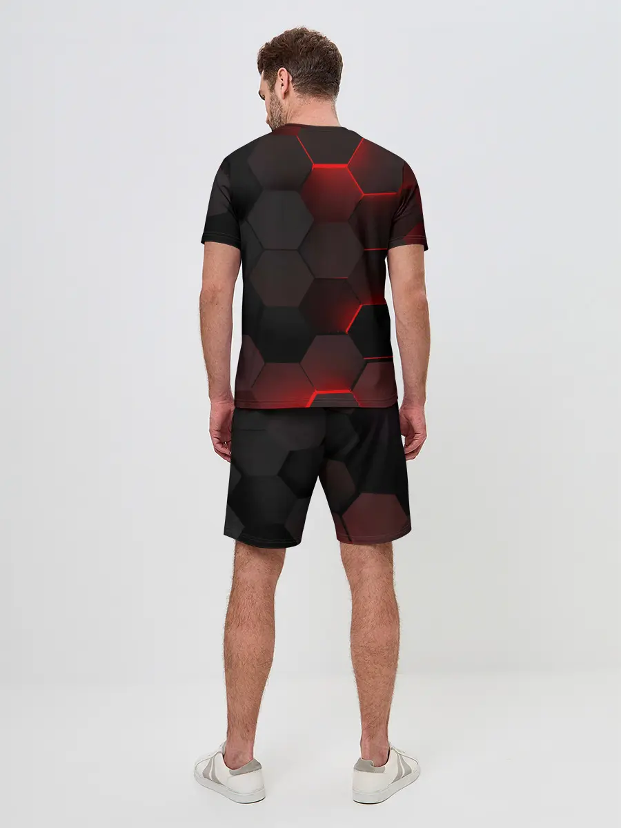 Мужской костюм с шортами / 3D плиты