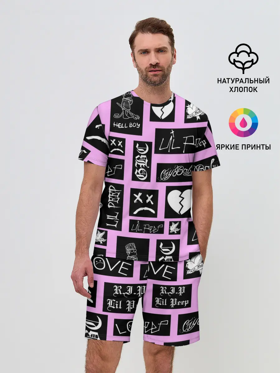 Мужской костюм с шортами / LIL PEEP